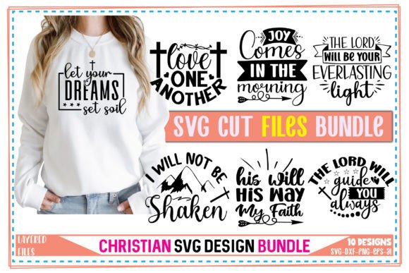 Christian SVG Bundle Vol-08: Graphics for Faith-Based T-Shirt Designs