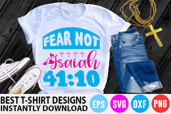 Christian T-Shirt Design: Fear Not, Isaiah 41:10 – A Practical Review for Real Embroidery Use
