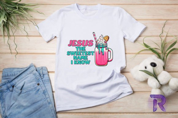 Jesus Sweetest Name PNG: A Faith-Inspired Graphic for T-Shirt Designs & Creative Projects