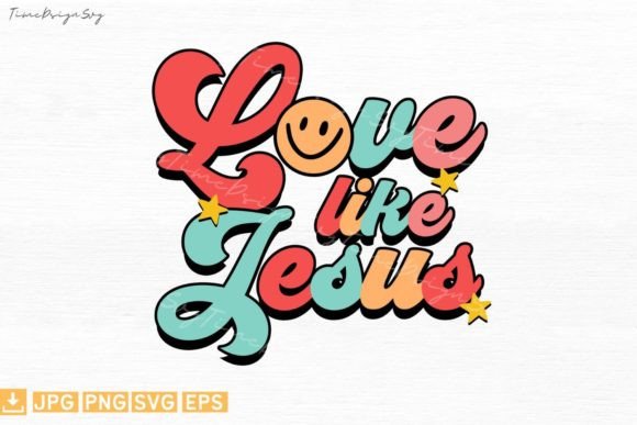 Love Like Jesus - Jesus Valentine: A T-Shirt Design That Speaks to the Heart