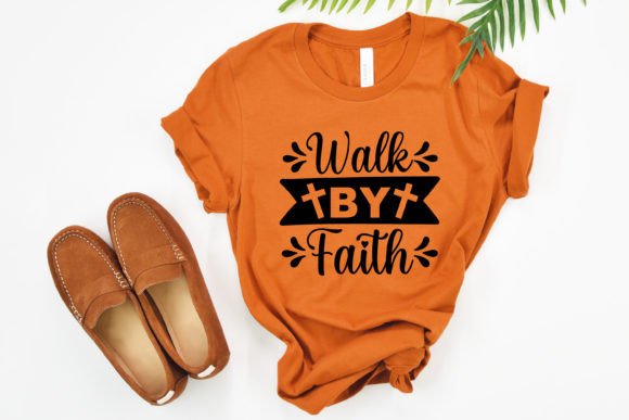 Walk by Faith Jesus SVG for T-Shirt Designs & Digital Graphics